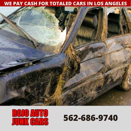 totaled car-junk car buyer-junkyard-car-sell-cash for cars-Los Angeles-California
