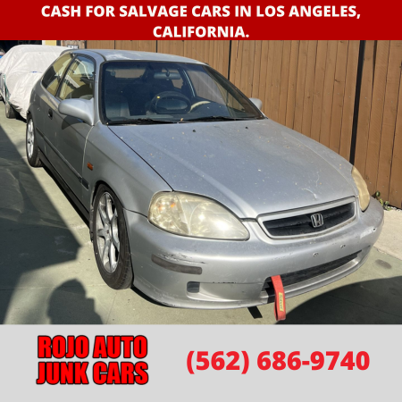 Cash for salvage cars in Los Angeles, California.